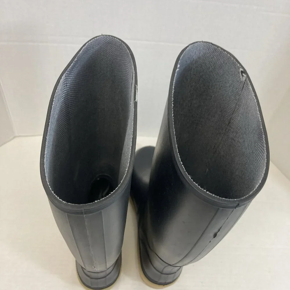 Baffin Technology Rain‎ Boots Men's 8 Waterproof Black Rubber Oil Acid Resistant
